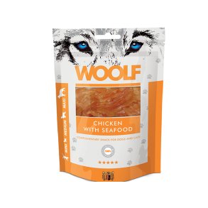 Woolf Godbidder Chicken with seafood God til sm hunde 100g